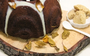 Fındık ezmeli kakaolu kek