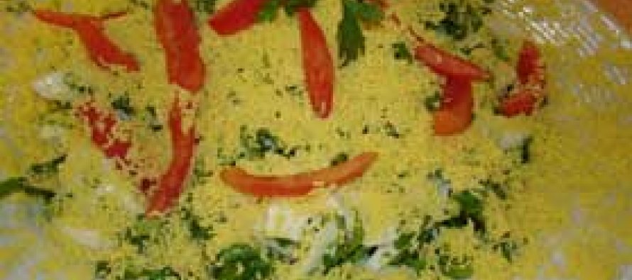 Taze Otlu Yumurta Salatası